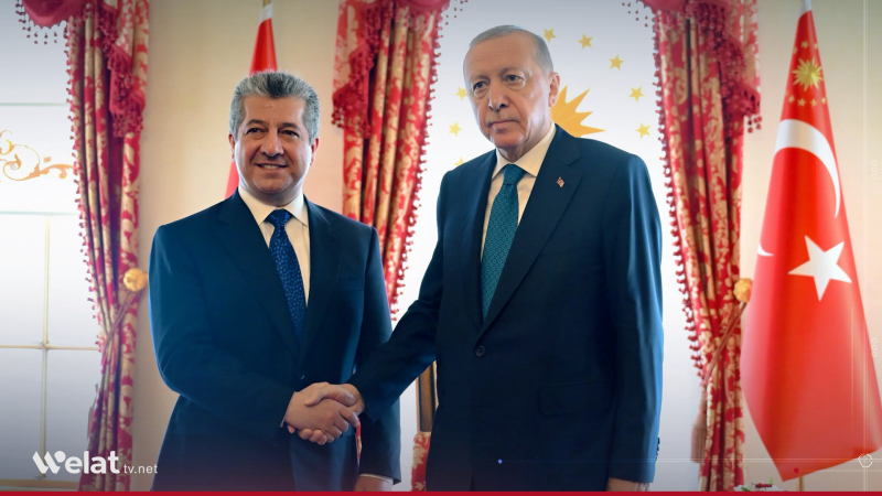 Masrour Barzani and Erdogan Discuss Maintaining Peace and Stability in the Region