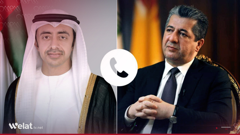 سەرۆکی حکوومەت و وەزیری دەرەوەی ئیمارات دۆخی ناوچەکە تاوتوێ دەکەن