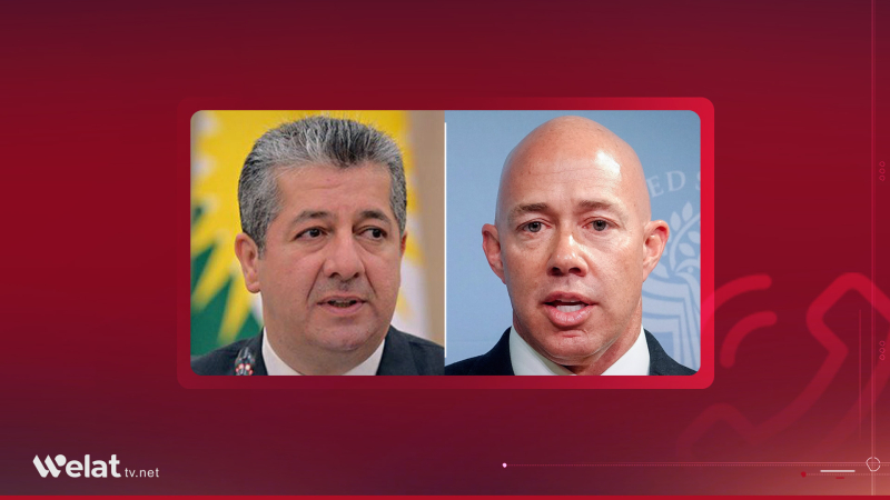 Mesrûr Barzanî û Brian Mast tekeziyê li ser bihêzkirina peywendiyên dualî dikin