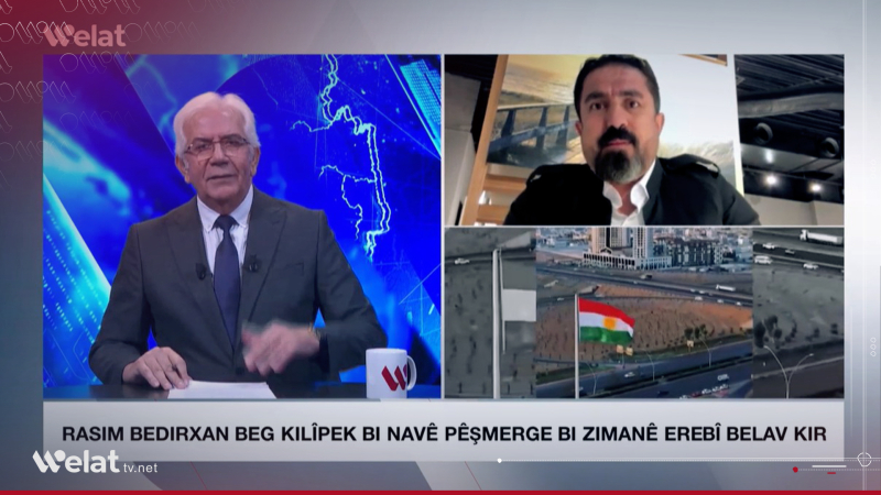 Hunermend Rasim Bedirxan Beg klîpek bi navê Pêşmerge bi zimanê Erebî belav kir