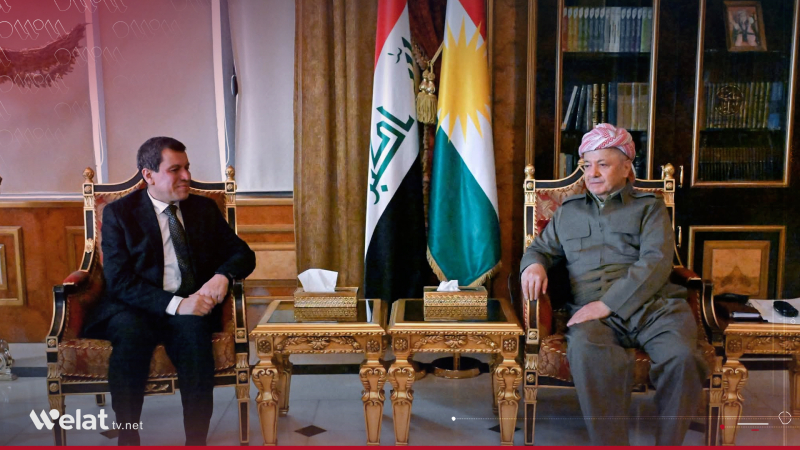 Serok Barzanî û Mezlûm Ebdî pêşeroja Kurdan li Sûriyê gotûbêj kir