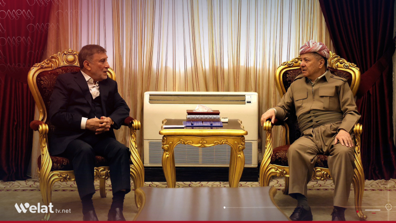 Serok Barzanî û kesayetiya siyasî ya Iraqî Izet Şabender civiyan